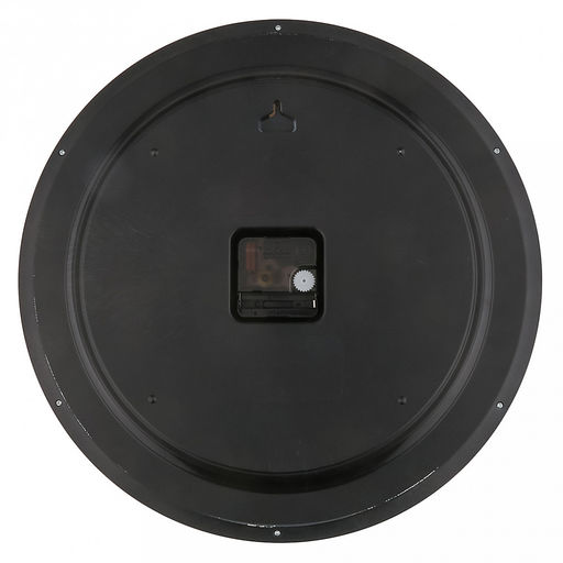 Часы настенные "Маэстро" д37,5см, h5,5см, мягкий ход, циферблат белый; цифры арабские, черный; корпус пластик, черный; в коробке (Китай)