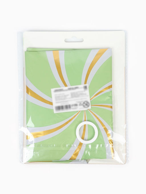 Воздушные шары "Зеленые грани" фольга, латекс, набор 12 штук