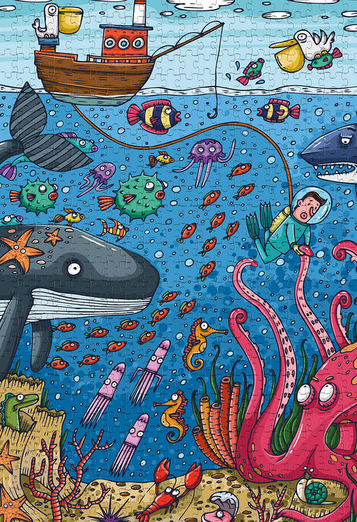 ФРЕЯ Пазл 500 элемент. PZL-500/74 Что творится в океане