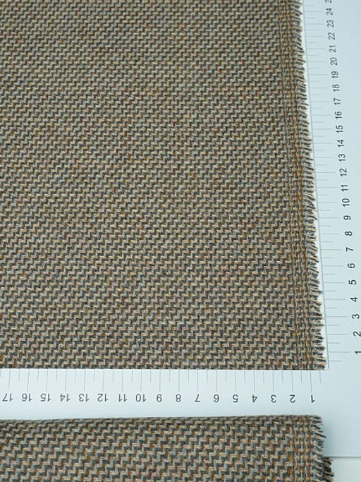 Шерсть пальтово-костюмная Твид цв.Коричневый/серый/песочный, ш.1.5м, шерсть-50%, п/э-50%, 380гр/м.кв - Купава фото 14