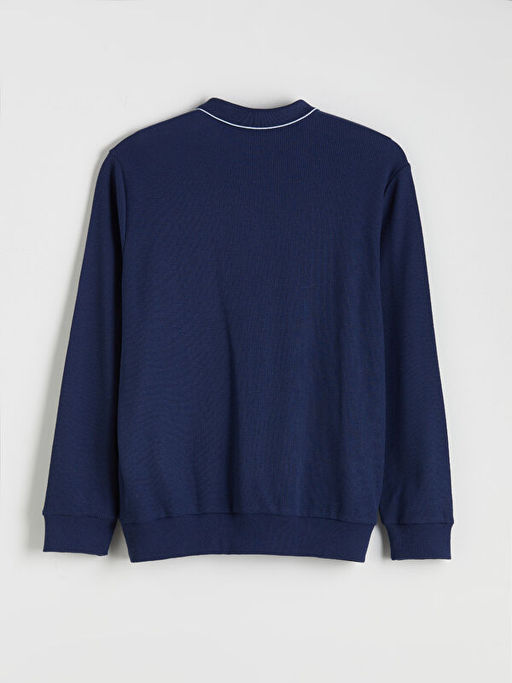 Polo Yaka Erkek Sweatshirt