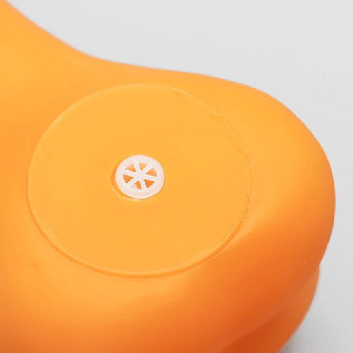 Игрушка пищащая Кость большая для собак, 18 см, оранжевая - Пижон фото 4