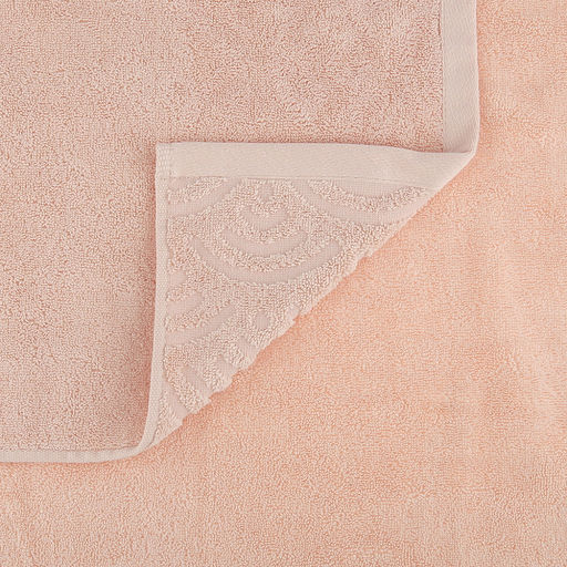 Полотенце махровое "Волна" 70х140см, хлопок 100%, персиковый (Китай)