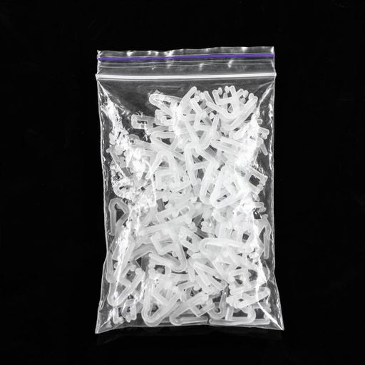 Цена за 100 шт. Крючок для штор «Уточка», 25×18×4 мм, d=7 мм, пластик