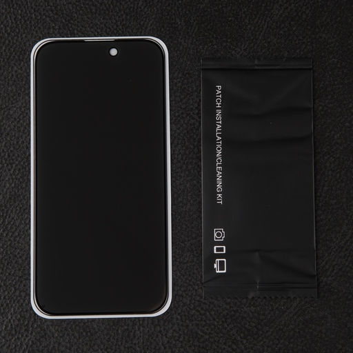 Защитное стекло для iPhone 14 Pro, антишпион, 9H, 0.33 мм, чёрное - Simaland фото 2