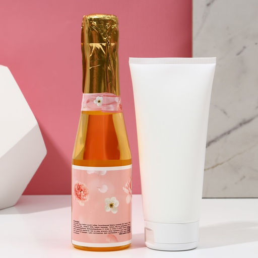 Подарочный набор Ты совершенна!, гель для душа шампанское 250 мл и крем для тела 200 мл, Чистое счастье  фото 3