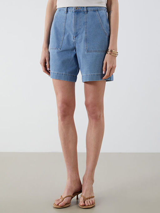 Джинсовые шорты женские Bermuda Fit