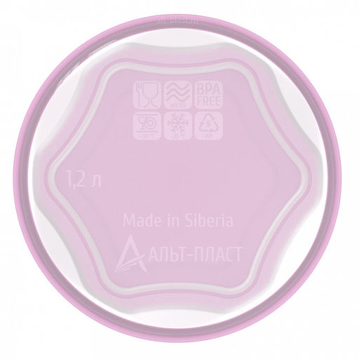 Контейнер для продуктов 1,2л, д11,6см, h18,7см, завинчивающаяся крышка, цвета микс, полипропилен, подходит для СВЧ (Россия) - Домашняя мода фото 4