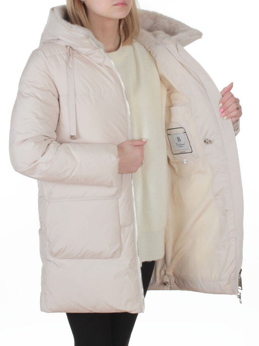8379 LT. BEIGE Куртка зимняя женская (200 гр. холлофайбер)