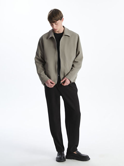 Standart Kal?p G?mlek Yaka Erkek Mont