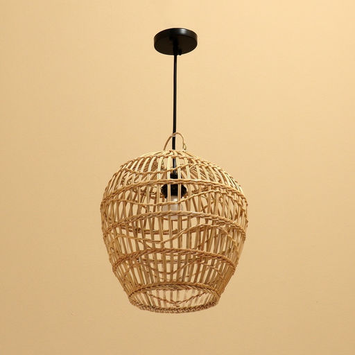 Светильник потолочный из ротанга «Джонатан», 1×120 Вт, Е27, 30×30×50 см