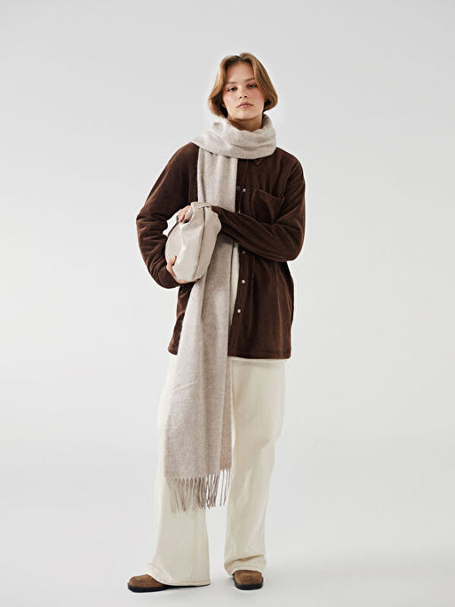 Oversize Kadife Kad?n G?mlek Tunik