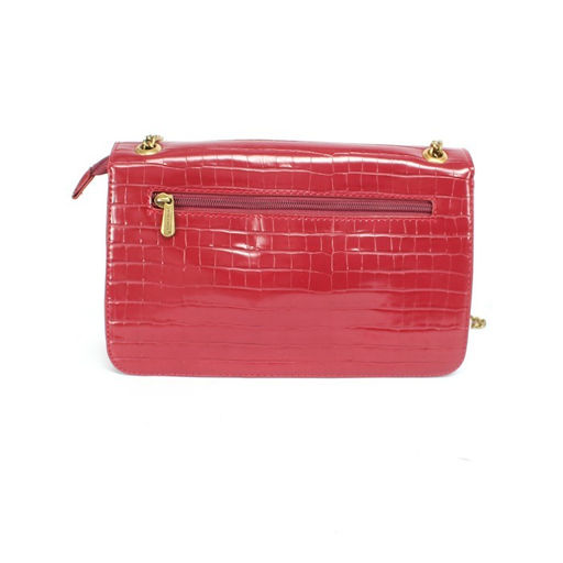 Сумка женская искусственная кожа DJ-7002-2-DARK BORDEAUX, 2отд, плечевой ремень (цепочка), бордо SALE 255999 - Adelia фото 2