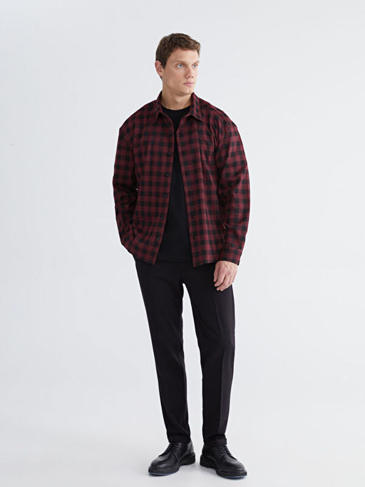 Regular Fit Uzun Kollu Ekose Erkek G?mlek