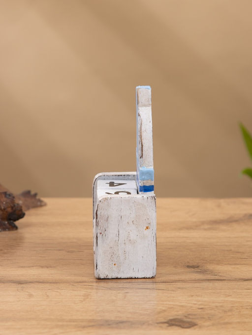 Календарь настольный Парусник дерево 7х4х11 см синий - Simaland фото 3