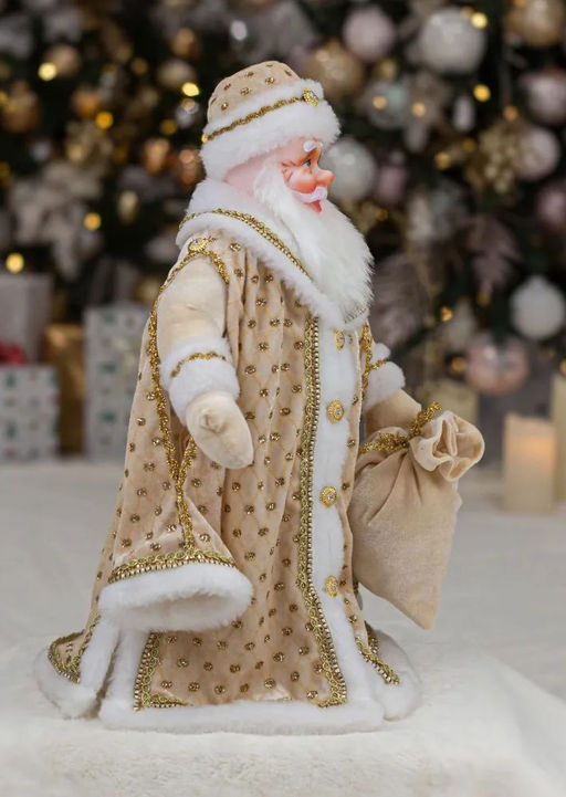 Дед Мороз Царский -2 50см индивид.уп. ЗОЛОТОЙ - Коломеев фото 2