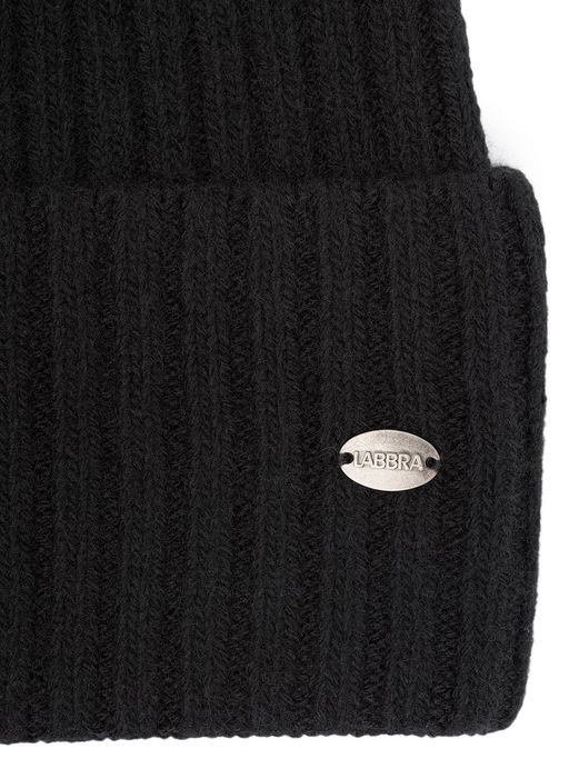 Шапка жен. пух енот+шерсть+виск LB-N88068 black