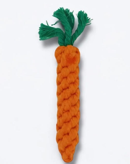 Цена за 4 шт. Игрушка - когтеточка для кошек и собак "Морковка", цвет оранжевый, 22см / d-3.5см