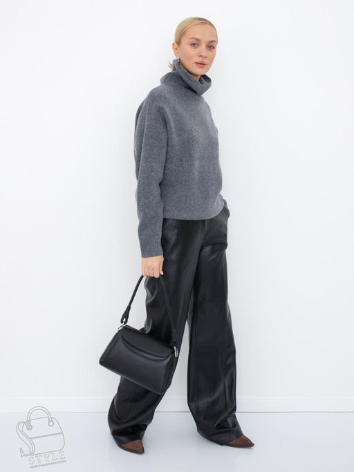 Сумка женская кожаная 2617-1YP black Polina&Eiterou