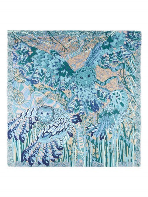 Платок жен. шелк+шерсть+мод 120х120 E16-8225-12 - Eleganzza фото 4