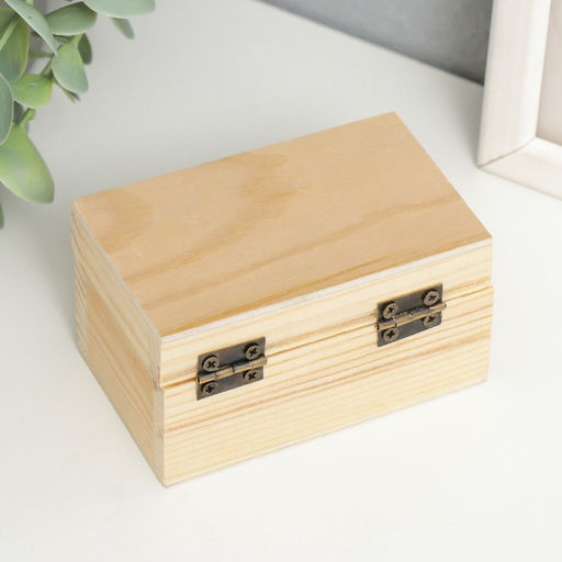 Цена за 2 шт. Шкатулка для росписи дерево «Прямоугольная», 5×8.7×5.3 см