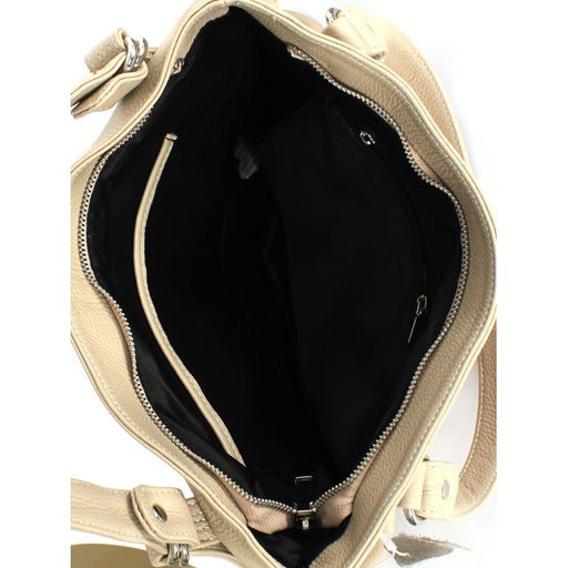 Сумка женская натуральная кожа GU 163-6019-1, 1отд+еврокарм, плечевой ремень, бежевый SALE 260184 - Adelia фото 7