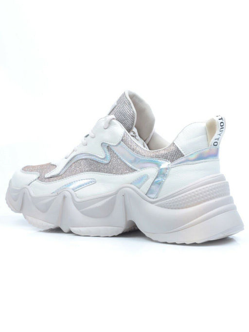 05-FDG101-2P WHITE Кроссовки женские (натуральная кожа) - Фабричный китай фото 7