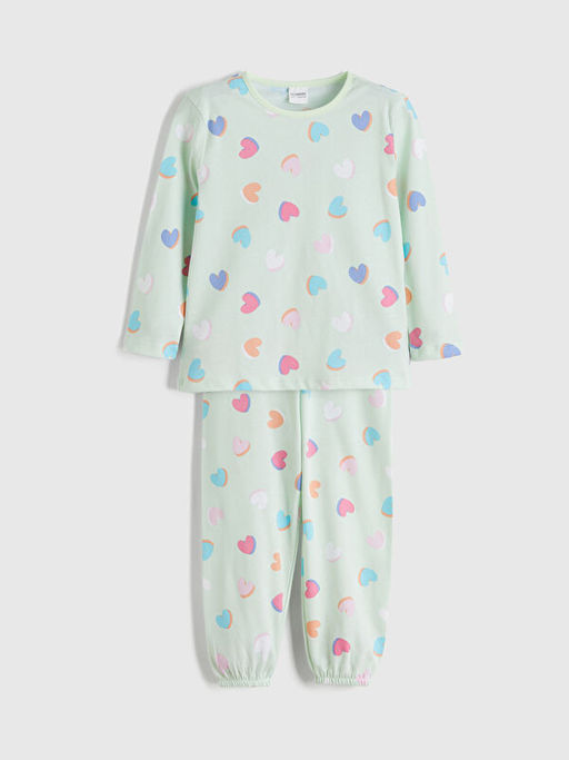 Bisiklet Yaka K?z ?ocuk Pijama Tak?m