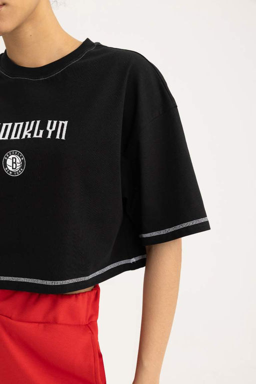 DeFactoFit Футболка НБА Brooklyn Nets с круглым вырезом и короткими рукавами  фото 4