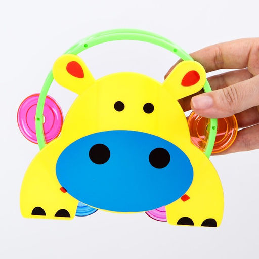 Погремушка - бубен Зверушки, виды МИКС, Крошка Я фото 3