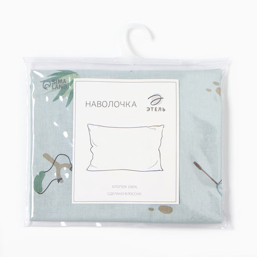 Наволочка Этель Hello, adventure 50х70 см, 100% хлопок, бязь  фото 4