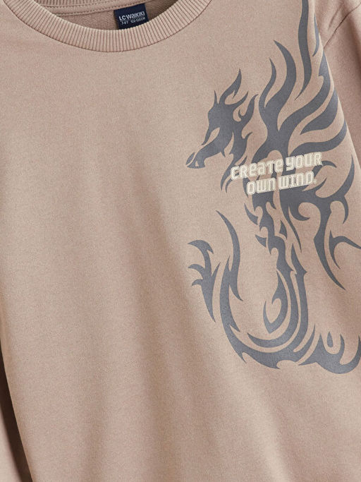 Bisiklet Yaka Erkek ?ocuk Sweatshirt