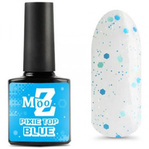 Pixie Top MOOZ Blue глянцевый топ без л/с