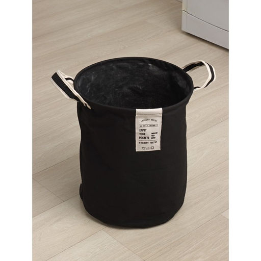Корзина для белья Доляна Laundary, 3545 см, чёрная фото 4