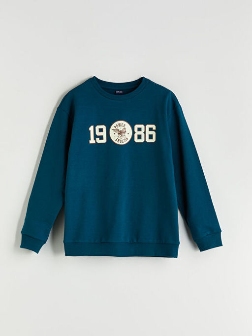 Bisiklet Yaka Erkek ?ocuk Sweatshirt