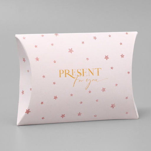 Цена за 5 шт. Коробка подарочная складная фигурная, упаковка, Present for you, 11 х 8 х 2 см