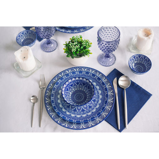 Салатник Доляна «Мавлон», 350 мл, d=12.5 см, керамика, синий