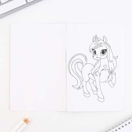 Подарочный набор Волшебство внутри, блокнот-раскраска, трафарет и восковые мелки - Artfox фото 8