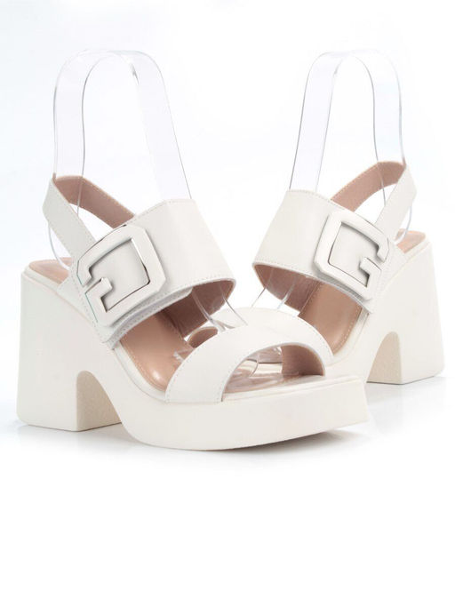 08-PEY330-1 LT. BEIGE Босоножки женские (натуральная кожа) - Фабричный китай фото 9