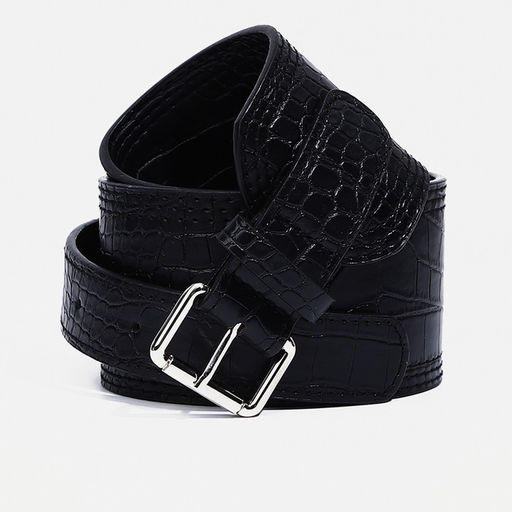 Ремень женский, ширина 6.7 см, пряжка металл, цвет чёрный - Simaland фото 5