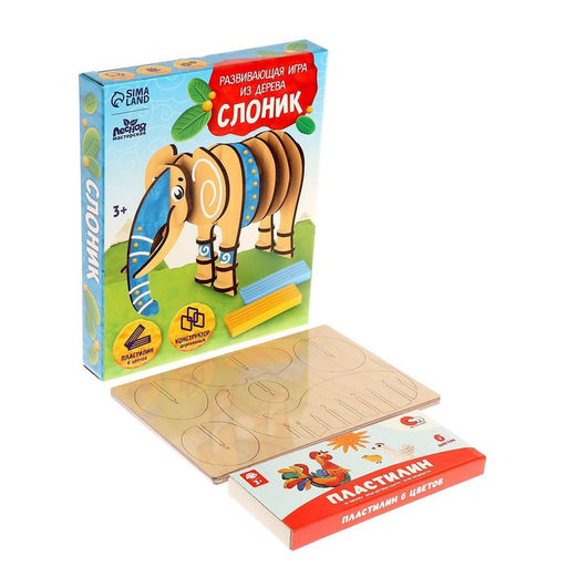 Аппликация пластилином Слоник - Лесная мастерская фото 9