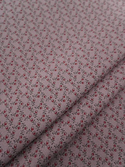 Теплый хлопок Винтажная брусничка цв.лилово-коричневый, ш.1.5м, хлопок-100%, 160гр/м.кв