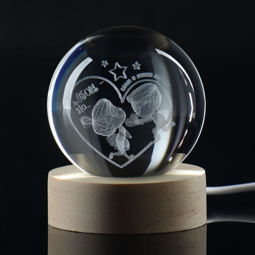 Светильник ночник «Любовь-это...», d=6 см