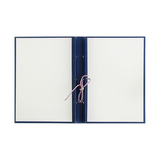 Папка Дипломная работа А4, бумвинил, гребешки/сутаж, (без бумаги) синяя 10ДР01 - Calligrata фото 2