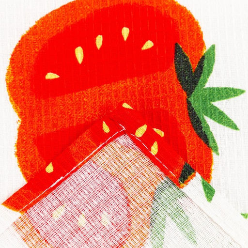 Набор кухонных полотенец Доляна Love vegan, 35х60см-4шт, 100% хлопок  фото 8