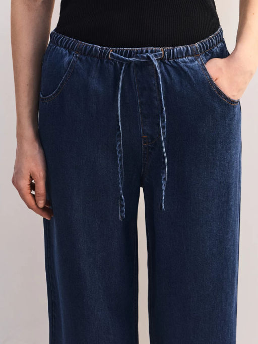 Широкие джинсы с регулируемым поясом из тенселя ZR2605092358-104 / Zarina