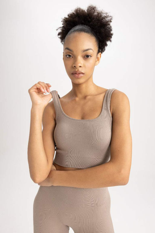 DeFactoFit Бюстгальтер с круглым вырезом  фото 5