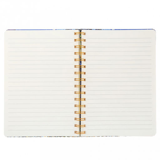 Блокнот для заметок 80 листов "Шедевры Ван Гога" 14,4х20,5см, в линейку, отрывные, обложка - цветной картон, на спирали, с резинкой, рисунок в ассортименте, ПП пакет 15,5х21х1,5см (Китай)