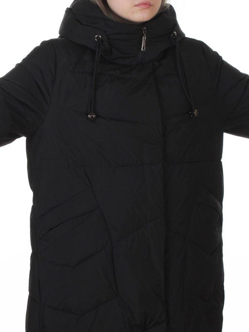 8806 BLACK Пальто зимнее женское (150 гр. холлофайбер)