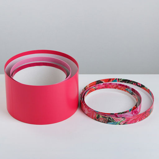 Набор коробок 3 в 1, упаковка подарочная, «Яркий тренд», 18 х 18 х 13‒25 х 25 х 15 см